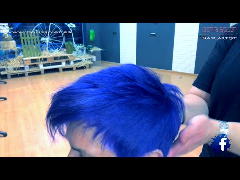 Color azul para cabello